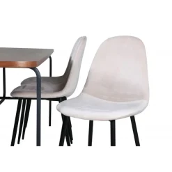 Uno Spisebordssæt - Beige, Sort og Natur