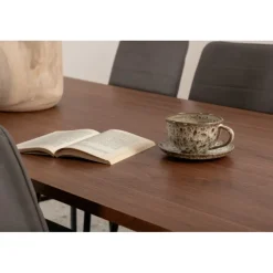 Uno Spisebordssæt - Sort, Grå og Natur