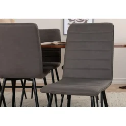 Uno Spisebordssæt - Sort, Grå og Natur