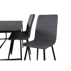 Uno Spisebordssæt - Sort og Grå