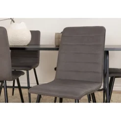 Uno Spisebordssæt - Sort og Grå