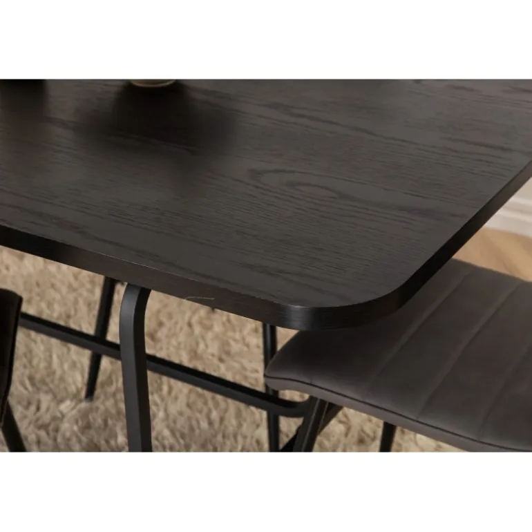 Uno Spisebordssæt - Sort og Grå