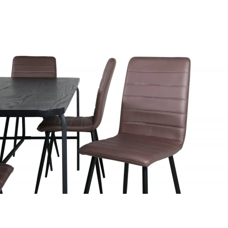 Uno Spisebordssæt - Sort og Brun