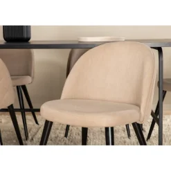 Uno t Spisebordssæt - Beige og Sort