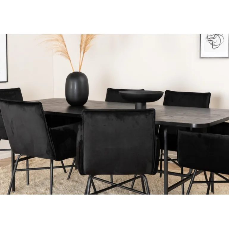 Uno t Spisebordssæt - Sort