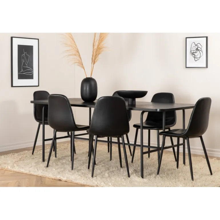 Uno t Spisebordssæt - Sort