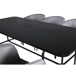 Uno t Spisebordssæt - Sort og Grå