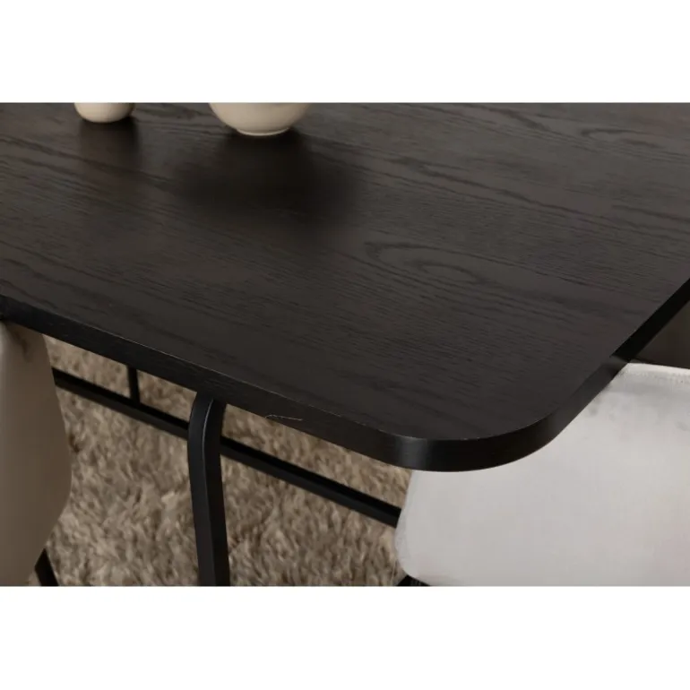 Uno t Spisebordssæt - Sort og Grå