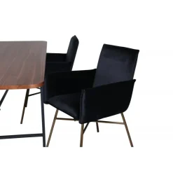 Uno t Spisebordssæt - Sort og Kobber