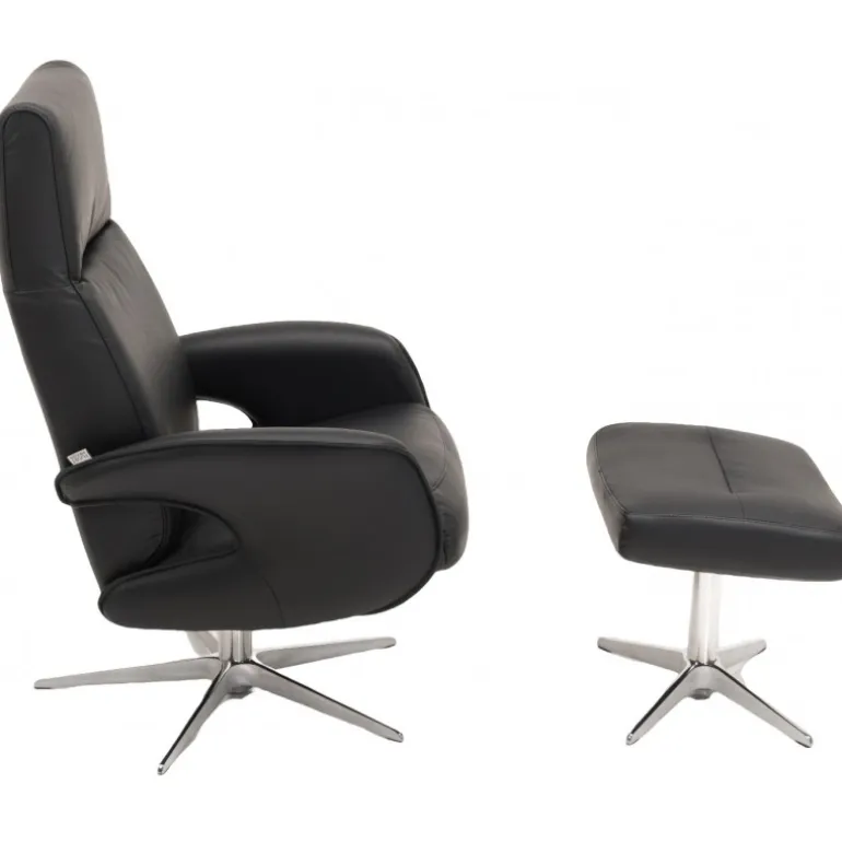 Vala Drejestol i Sort Soleda læder