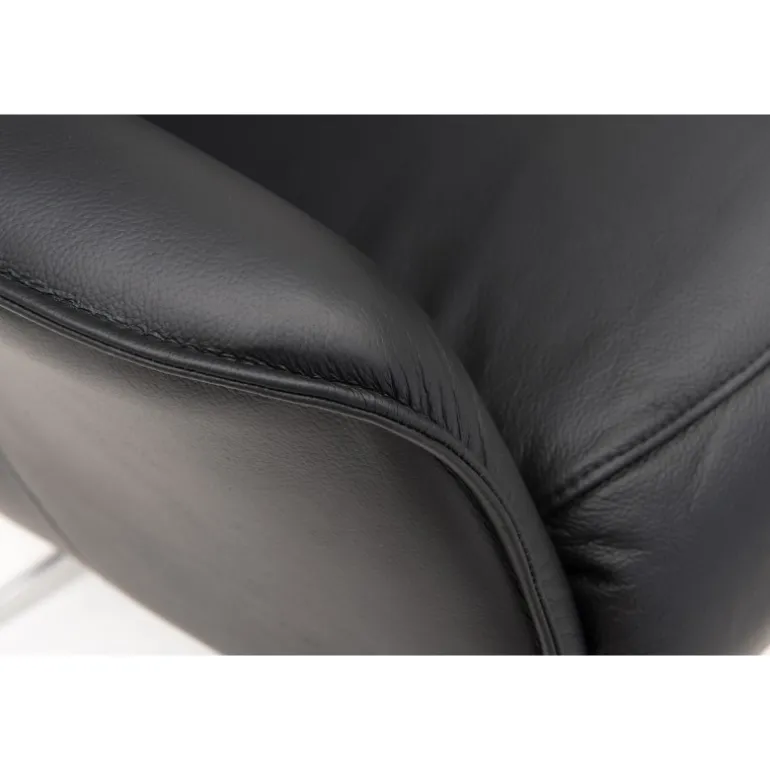 Vala Drejestol i Sort Soleda læder