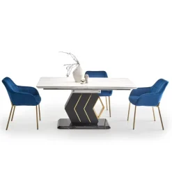 VALENTINO bord lys Grå/guld