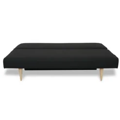 Vega sovesofa - 187 X 90 cm - Sort Portland 100 og vendbar hynde