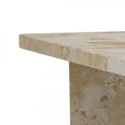 VegaStone Marmor sofabord - Latte lakeret marmor - 90x90 cm
