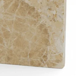 VegaStone Marmor sofabord - Latte lakeret marmor - 90x90 cm