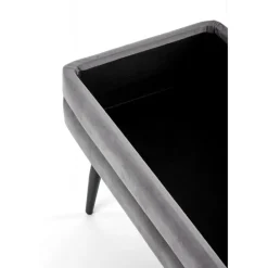 VELVA Bænk - Grå/Sort