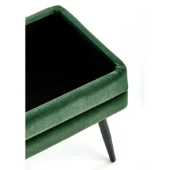 VELVA bænk - Mørkegrøn / Sort