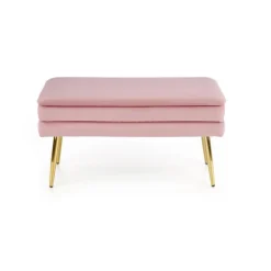 VELVA bænk - Rosa velour