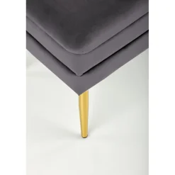 VELVA bænk Grå/guld