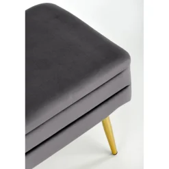 VELVA bænk Grå/guld
