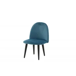 Velvet Børnestol - Sort og Blå