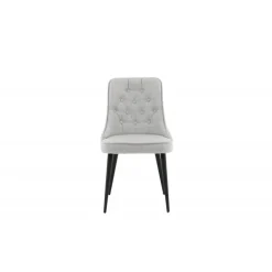 Velvet Deluxe Spisebordsstol - Sort