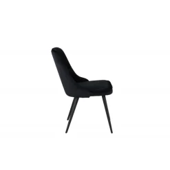 Velvet Deluxe Spisestuestol - Sort
