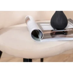 Velvet Spisebordsstol - Beige velour