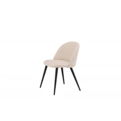 Velvet Spisebordsstol - Beige velour