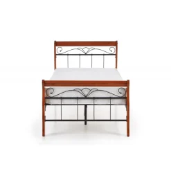 VERONICA Seng 90x200 cm - Antik Kirsebær og Sort