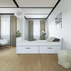 VERSO BAZA Komplet børneseng 90x200 - Hvid