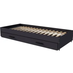 VERSO 90x200 Børneseng med skuffe - Anthracit F