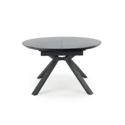 VERTIGO Udvidelsesbord, - Top - Sort Marmor, Ben - Sort