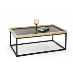 VESPA, sofabord, Naturlig / Sort