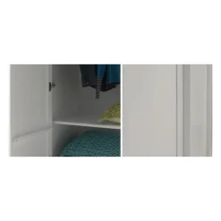 Vægghylde hvid – Amori ekstra hylde til 2-dørs garderobeskab