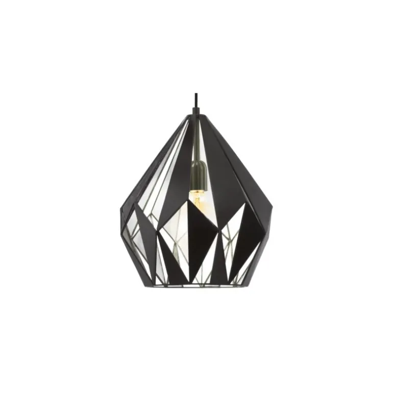 VINTAGE TRIANGLE PENDEL SORT/SILVER INDV.