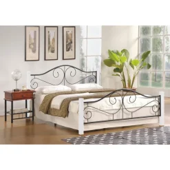 VIOLETTA 160x200cm seng, - Massivt træ & Stål