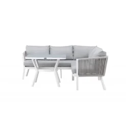 Virya Have Hjørnesofa Sæt - Grå,Hvid