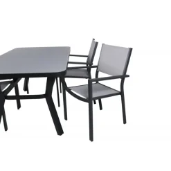 Virya Loungesæt - Havemøbelsæt - Sort,Grå