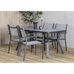 Virya Loungesæt - Havemøbelsæt - Sort,Grå