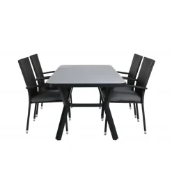 Virya Loungesæt - Havemøbelsæt - Sort,Grå