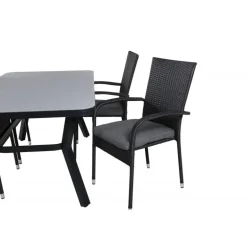 Virya Loungesæt - Havemøbelsæt - Sort,Grå