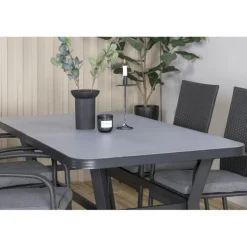 Virya Loungesæt - Havemøbelsæt - Sort,Grå