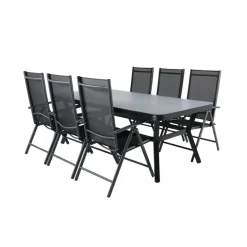 Virya Loungesæt - Havemøbelsæt - Sort,Grå