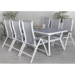 Virya Loungesæt - Havemøbelsæt - Grå,Hvid