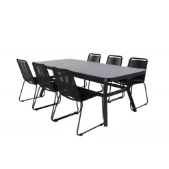 Virya t Loungesæt - Havemøbelsæt - Sort,Grå