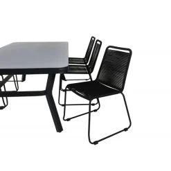 Virya t Loungesæt - Havemøbelsæt - Sort,Grå