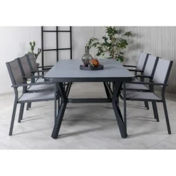 Virya t Loungesæt - Havemøbelsæt - Sort,Grå