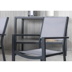 Virya t Loungesæt - Havemøbelsæt - Sort,Grå