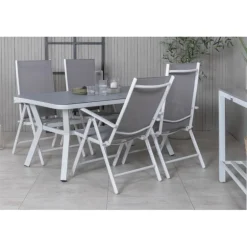 Virya t Loungesæt - Havemøbelsæt - Grå,Hvid